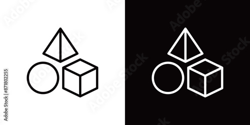 シンプルな石膏の線画アイコン