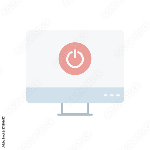 Shutdown vector icon
