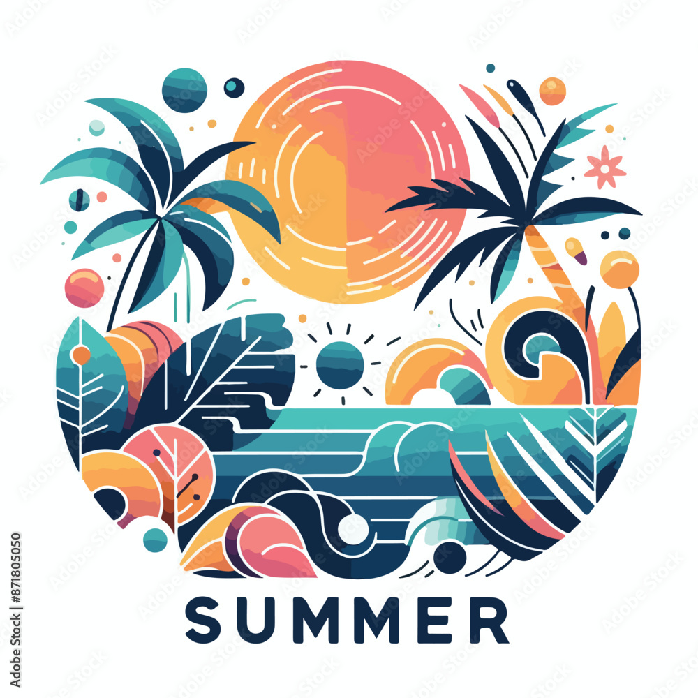 custom made wallpaper toronto digitalSummer Themed Vector Images