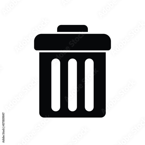 Trash Can vector icon