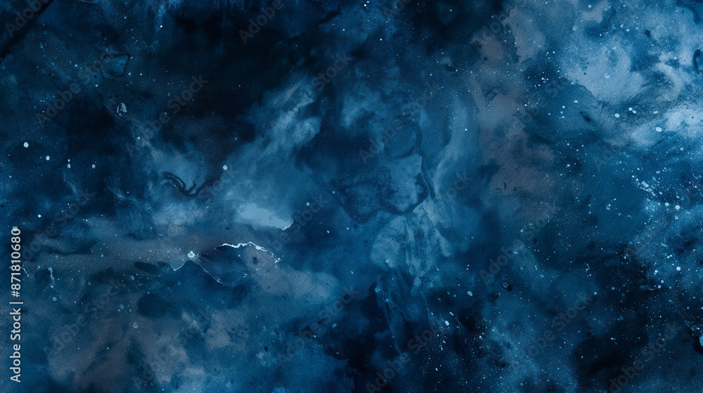 Fototapeta premium Close-up blue black galaxy stars