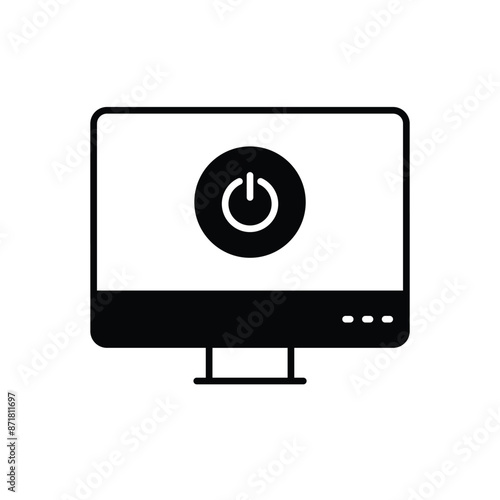 Shutdown vector icon