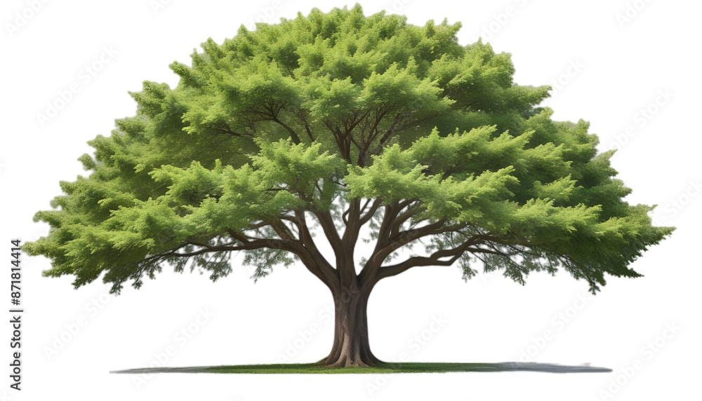 Fototapeta premium Lush green tree cut out 