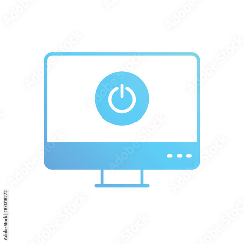 Shutdown vector icon