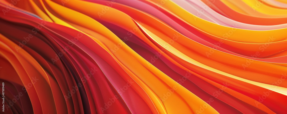 © Volodymyr - An abstract design with vibrant rounded lines in red, orange, and yellow, creating a dynamic and energetic background. The lines curve and swirl, adding movement and intensity to the composition. © Volodymyr - An abstract design with vibrant rounded lines in red, orange, and yellow, creating a dynamic and energetic background. The lines curve and swirl, adding movement and intensity to the composition.