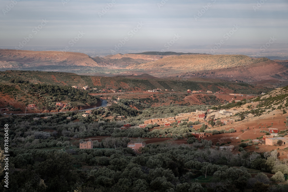 Fototapeta premium rural Morocco landscape at sunrise
