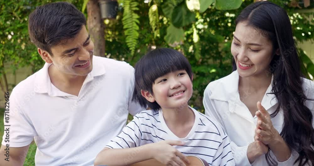 Family spending times at weekend together. Family spending times at weekend together.