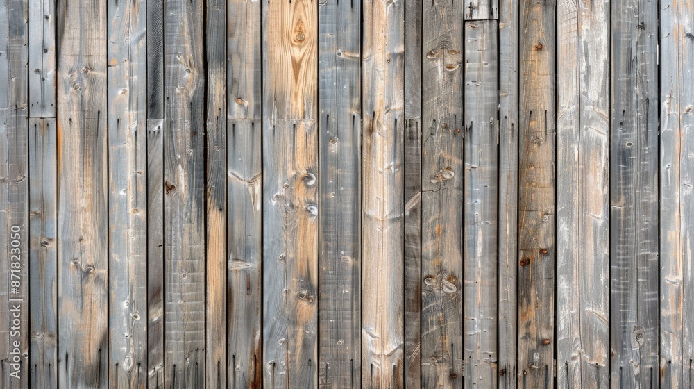 Aged wooden wall with vertical planks Weathered wood panel surface Aged wooden wall with vertical planks Weathered wood panel surface