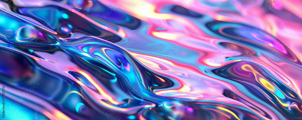 Abstract iridescent background design, 3d render, with a dynamic, ripple effect. The iridescent surface catches the light, creating a beautiful array of shifting colors and patterns. Abstract iridescent background design, 3d render, with a dynamic, ripple effect. The iridescent surface catches the light, creating a beautiful array of shifting colors and patterns.