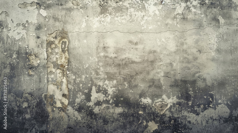 Fototapeta premium Vintage style unpainted cement wall background for graphic design or retro wallpaper