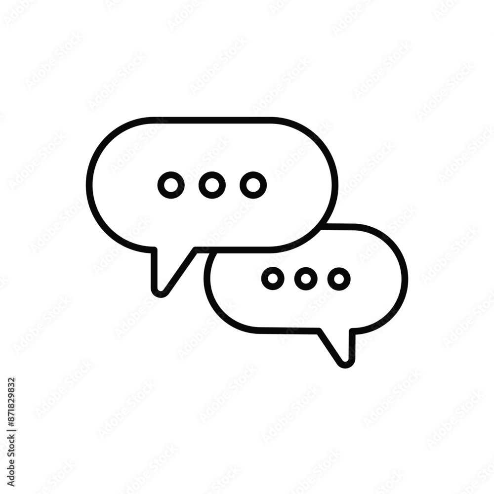 Speech Bubble vector icon Speech Bubble vector icon