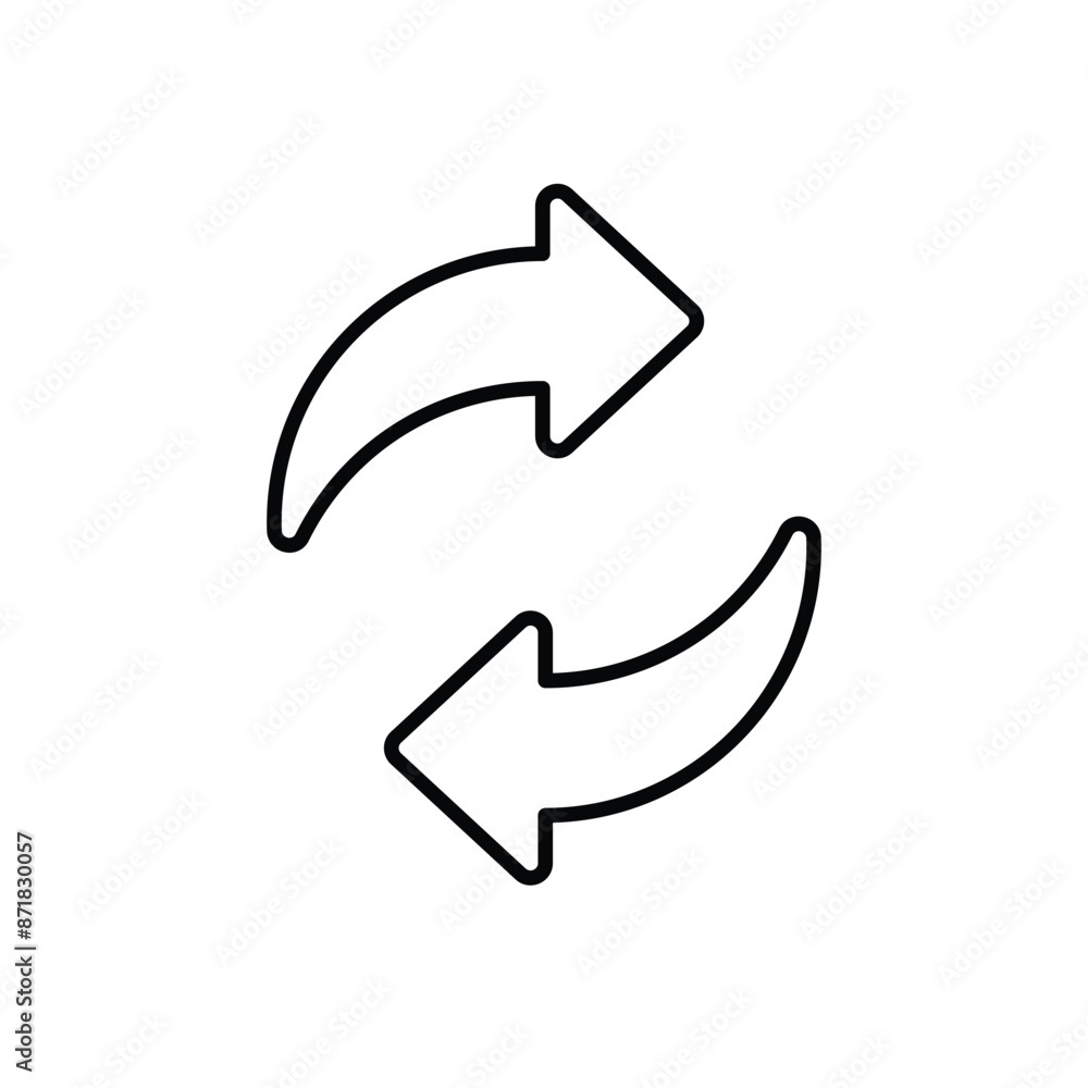 Synchronization vector icon Synchronization vector icon