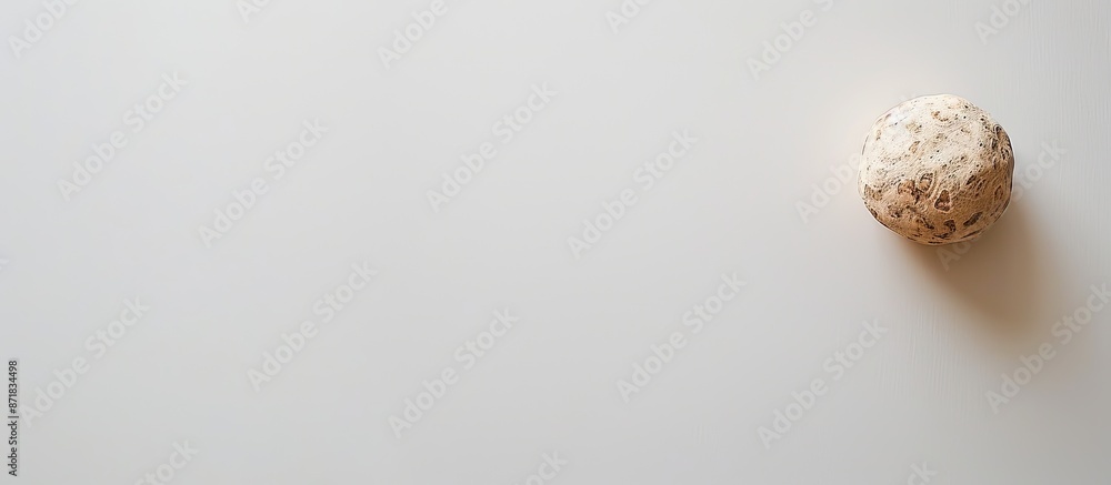 Taro on a blank white backdrop, featuring copious copy space image. Taro on a blank white backdrop, featuring copious copy space image.