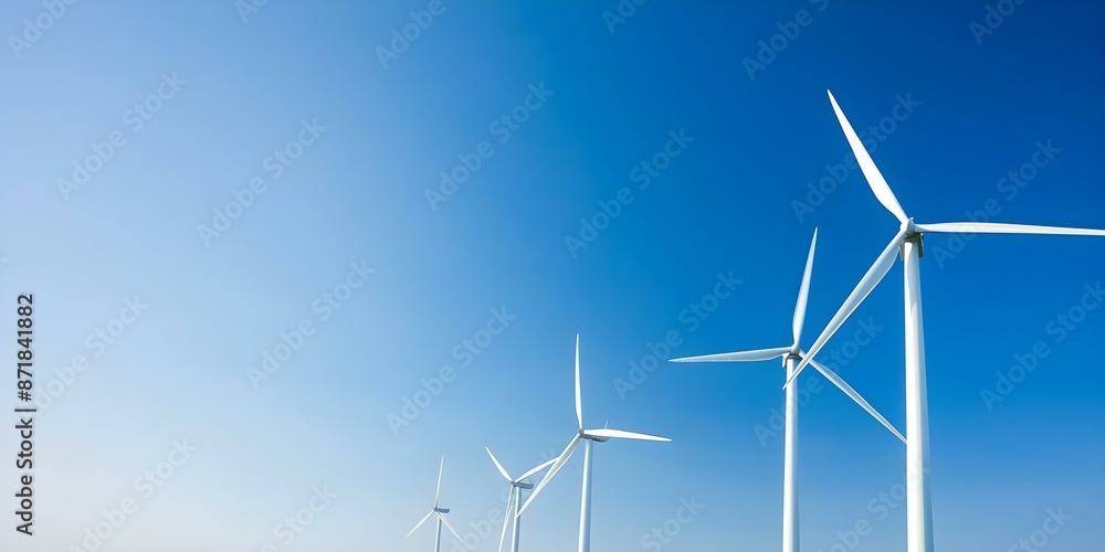 Harnessing Wind Power How Wind Turbines Generate Clean Energy in Natural Settings. Concept Clean energy, Wind turbines, Renewable resources, Sustainability, Natural settings Harnessing Wind Power How Wind Turbines Generate Clean Energy in Natural Settings. Concept Clean energy, Wind turbines, Renewable resources, Sustainability, Natural settings