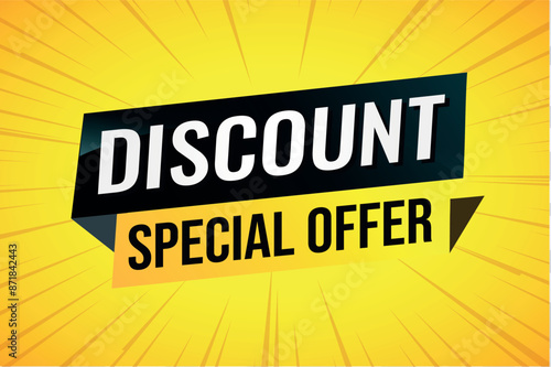 discount special offer poster banner graphic design icon logo sign symbol social media website coupon

