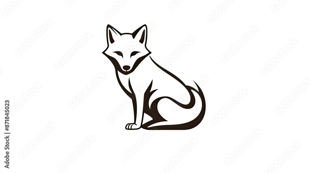 Obraz premium fox illustration