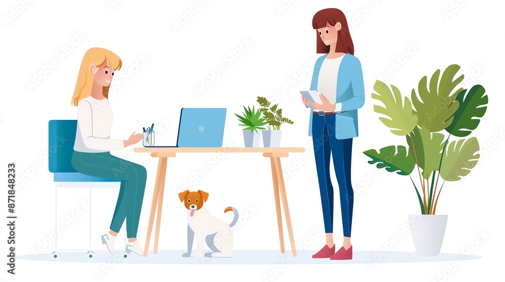 PetFriendly Policies Depict employees bringing their pets to work PetFriendly Policies Depict employees bringing their pets to work
