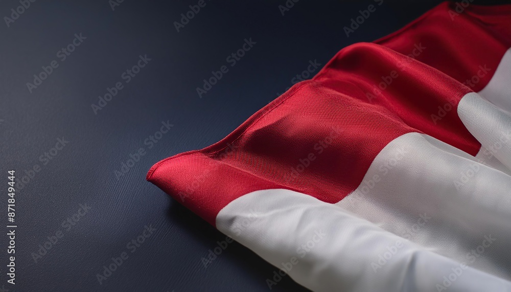Close-up of a Red and White Flag Close-up of a Red and White Flag
