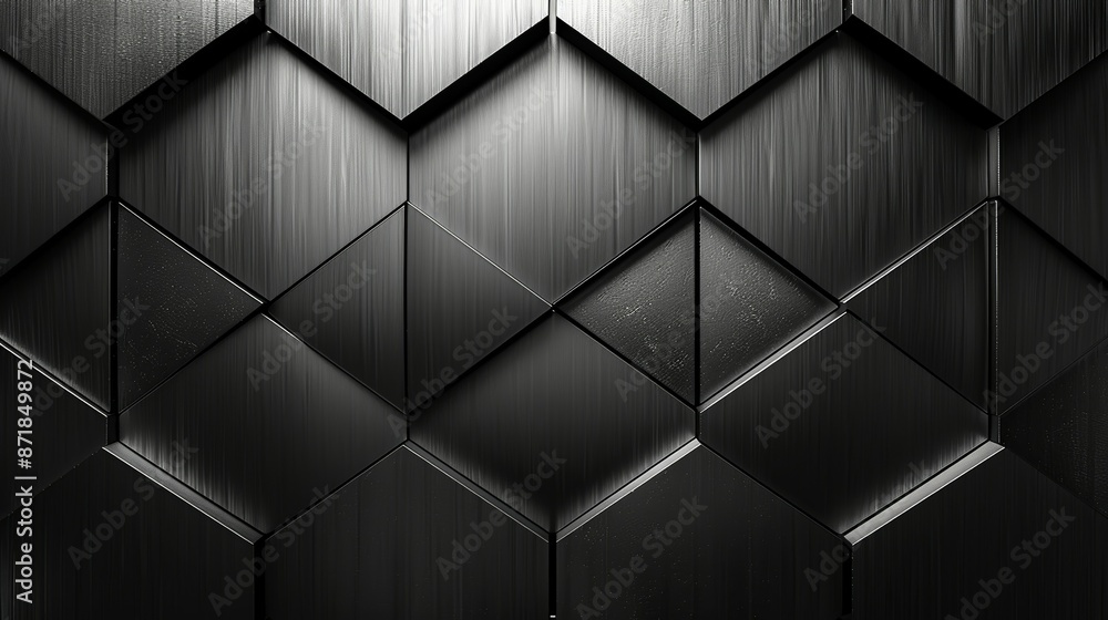 Obraz premium Brushed metal texture with subtle reflections, ideal for sophisticated digital artworks. , Minimalism,