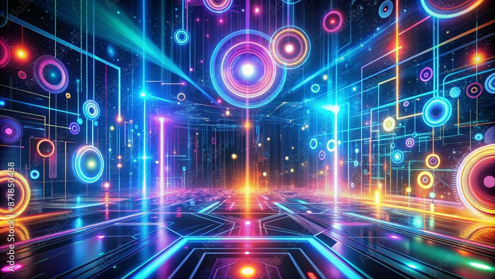 abstract background with lights