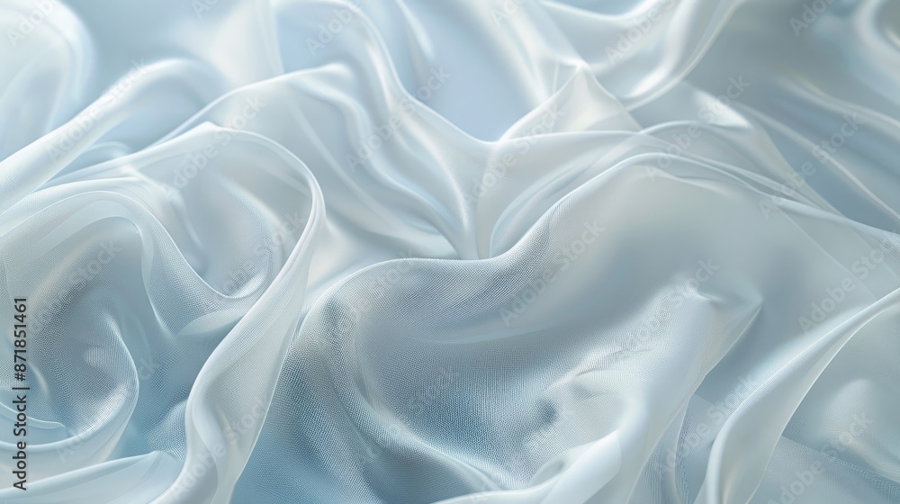 Obraz premium Smooth and elegant white fabric texture background