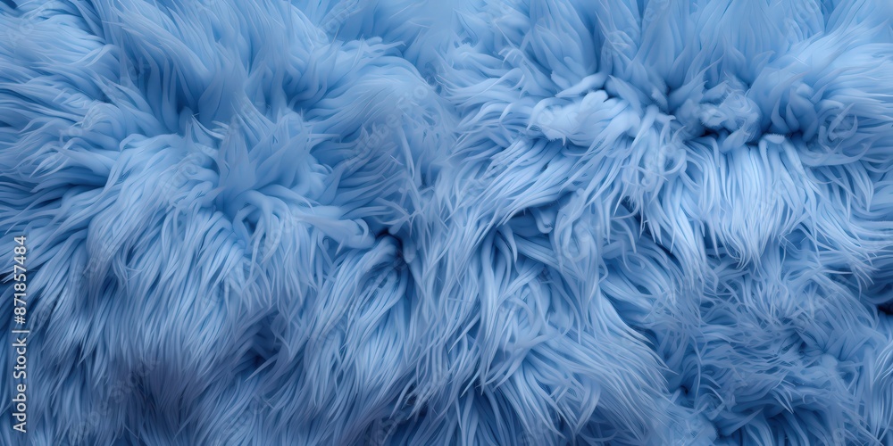Fototapeta premium Soft Blue Fur Texture