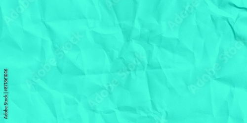 Texture of crumpled parchment or paper. Abstract background for design. turquoise paper, Valentine's Day background, craft paper, craft material, festive packaging, blank turquoise background vector.