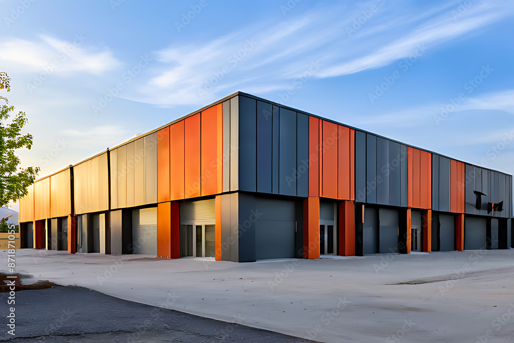 business logo fornonresidential buildings storage units and ware houses. business logo fornonresidential buildings storage units and ware houses.