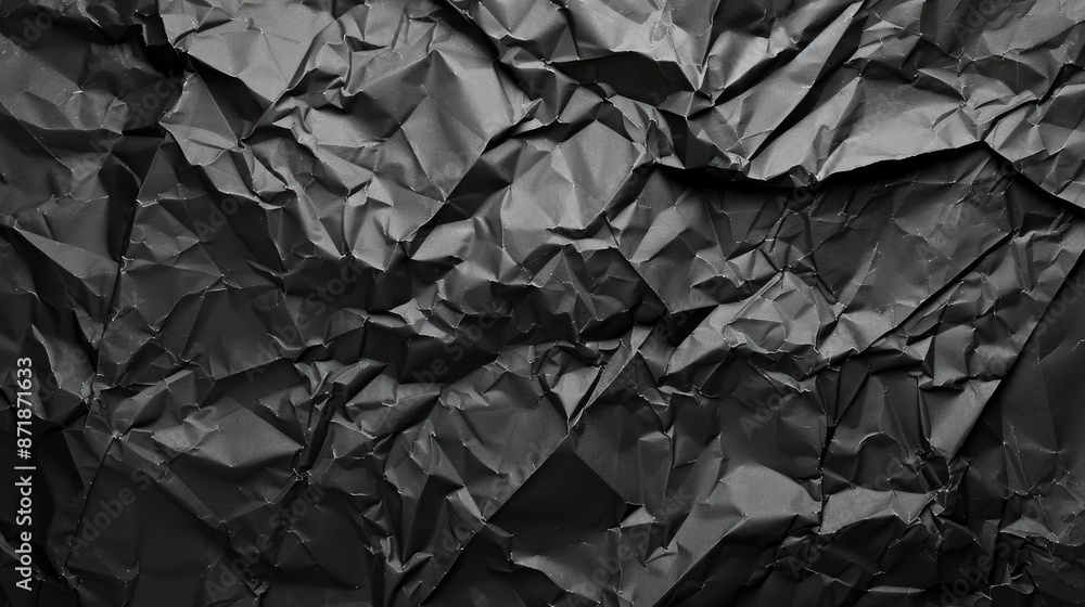Background of crumpled black paper Background of crumpled black paper