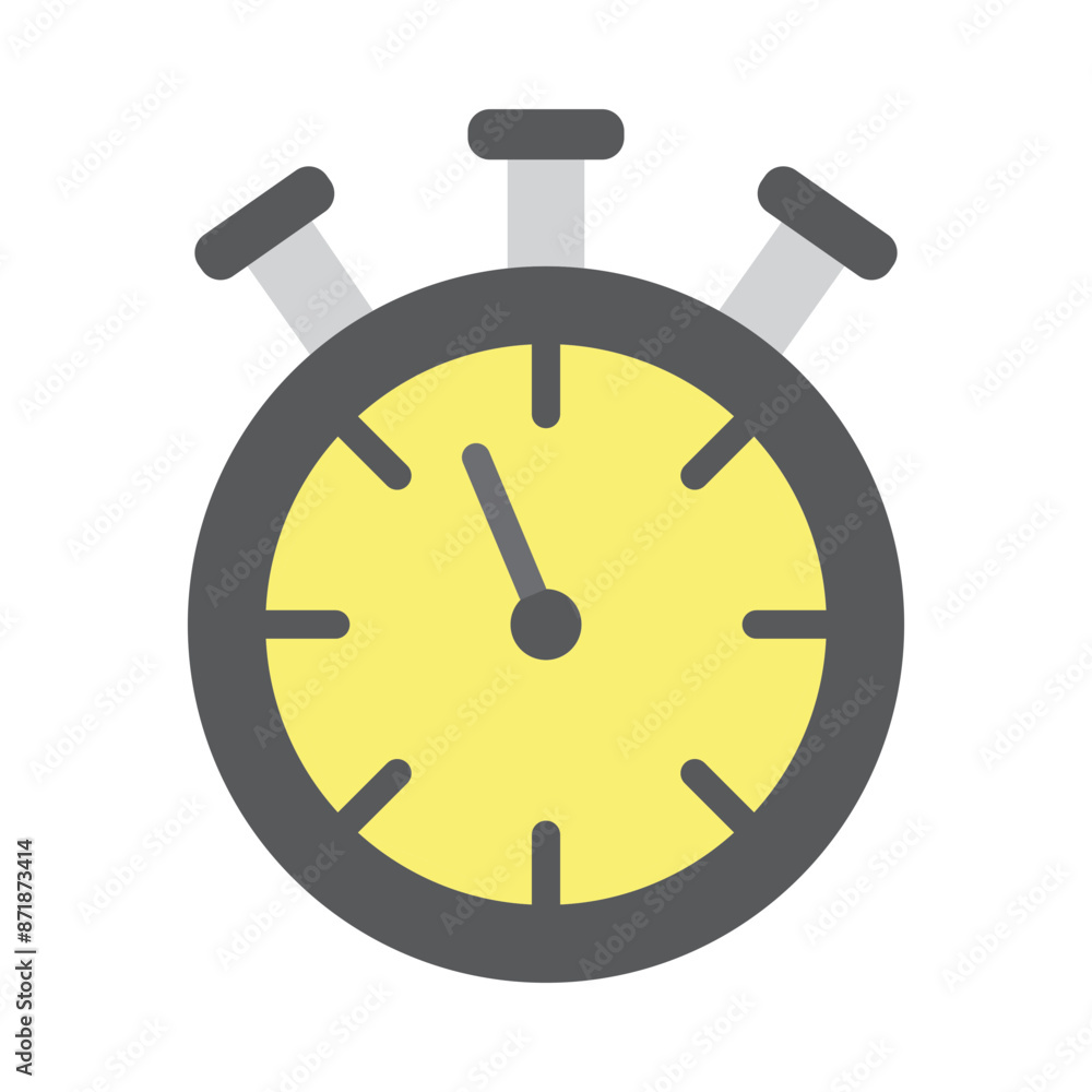 Stopwatch Vector Flat Icon Design Stopwatch Vector Flat Icon Design