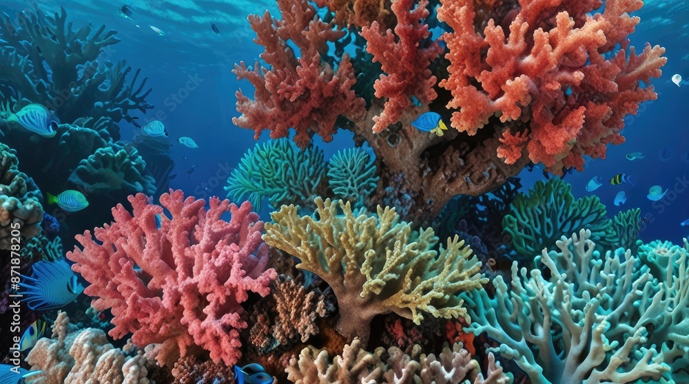 Obraz premium coral reef with fish