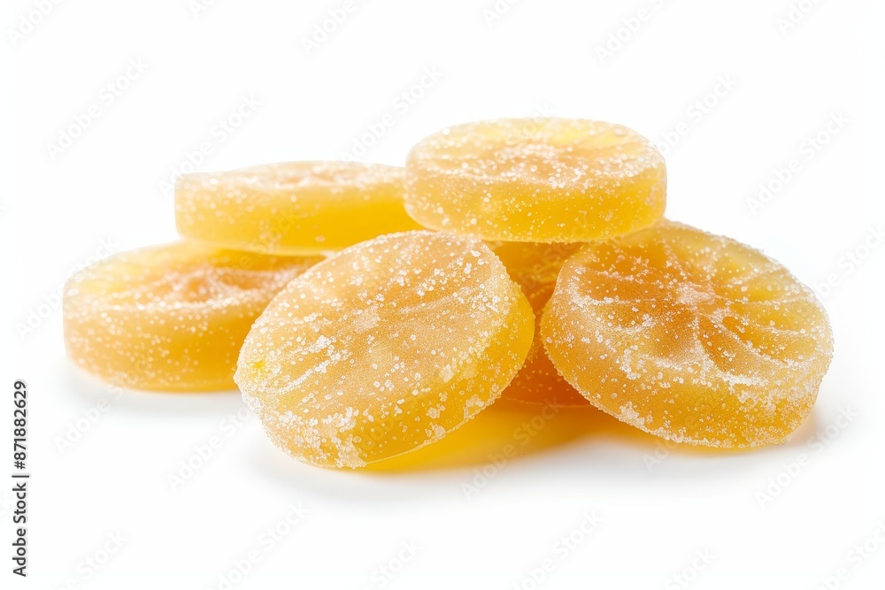 Delicious apple candies on white background Delicious apple candies on white background
