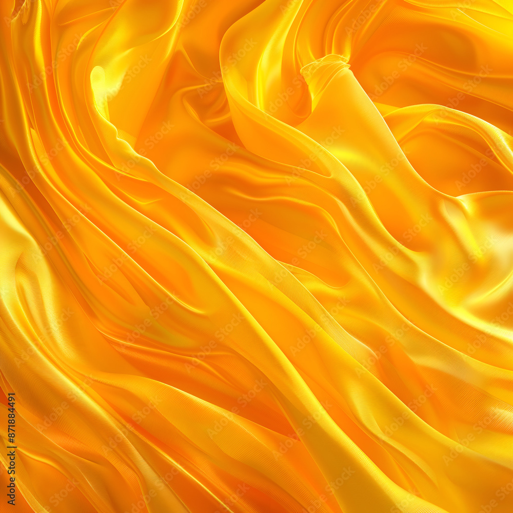 Fototapeta premium Yellow fabric background.