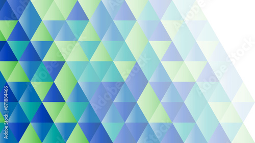 abstract geometric background with colorful triangles, Vibrant blue and green triangle pattern from backgrounds.