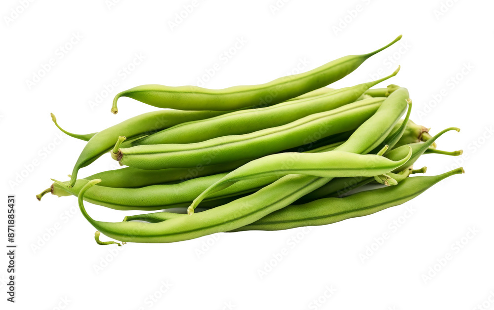 Fresh green beans isolated on transparent background Fresh green beans isolated on transparent background