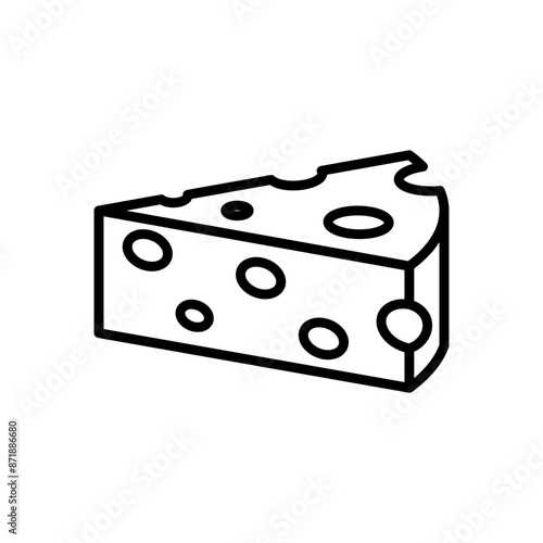 cheese linear logo mark in black and white