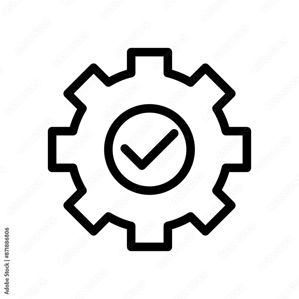 Engineering tool linear logo mark in black and white Engineering tool linear logo mark in black and white
