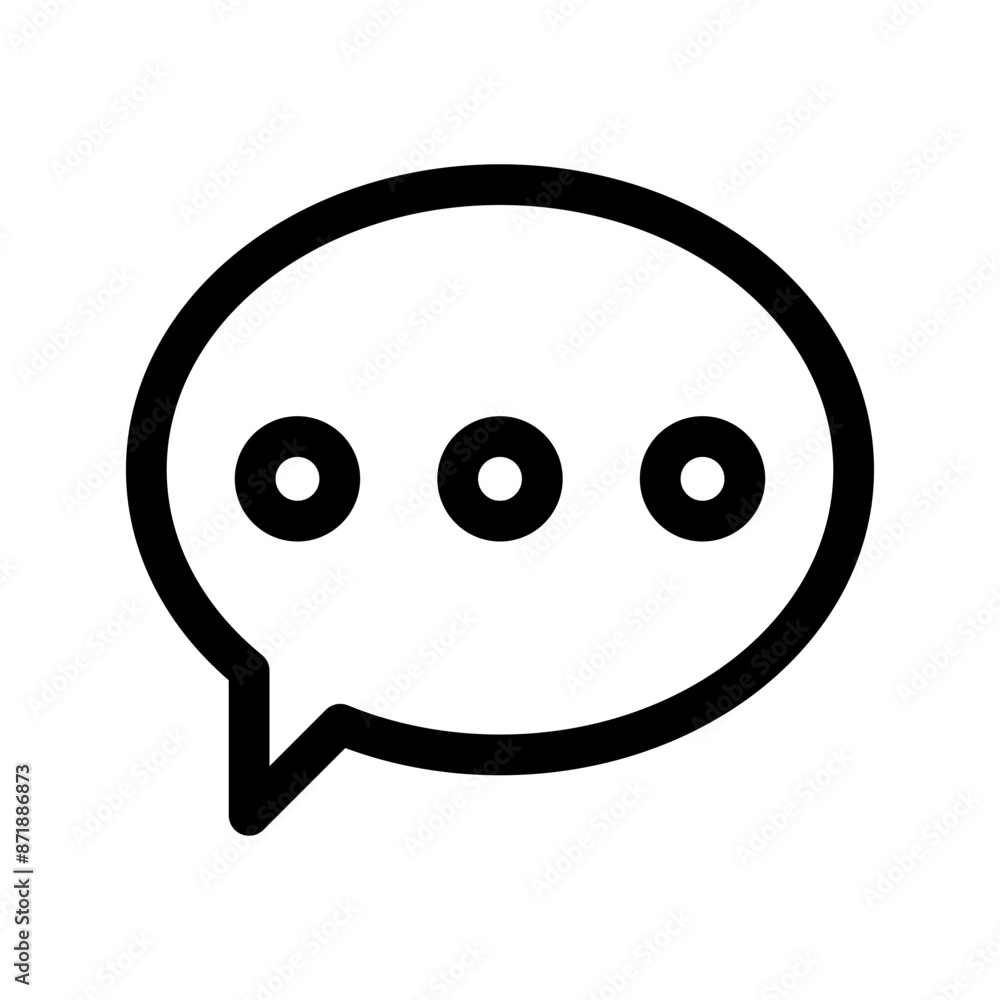Comment linear logo mark in black and white Comment linear logo mark in black and white