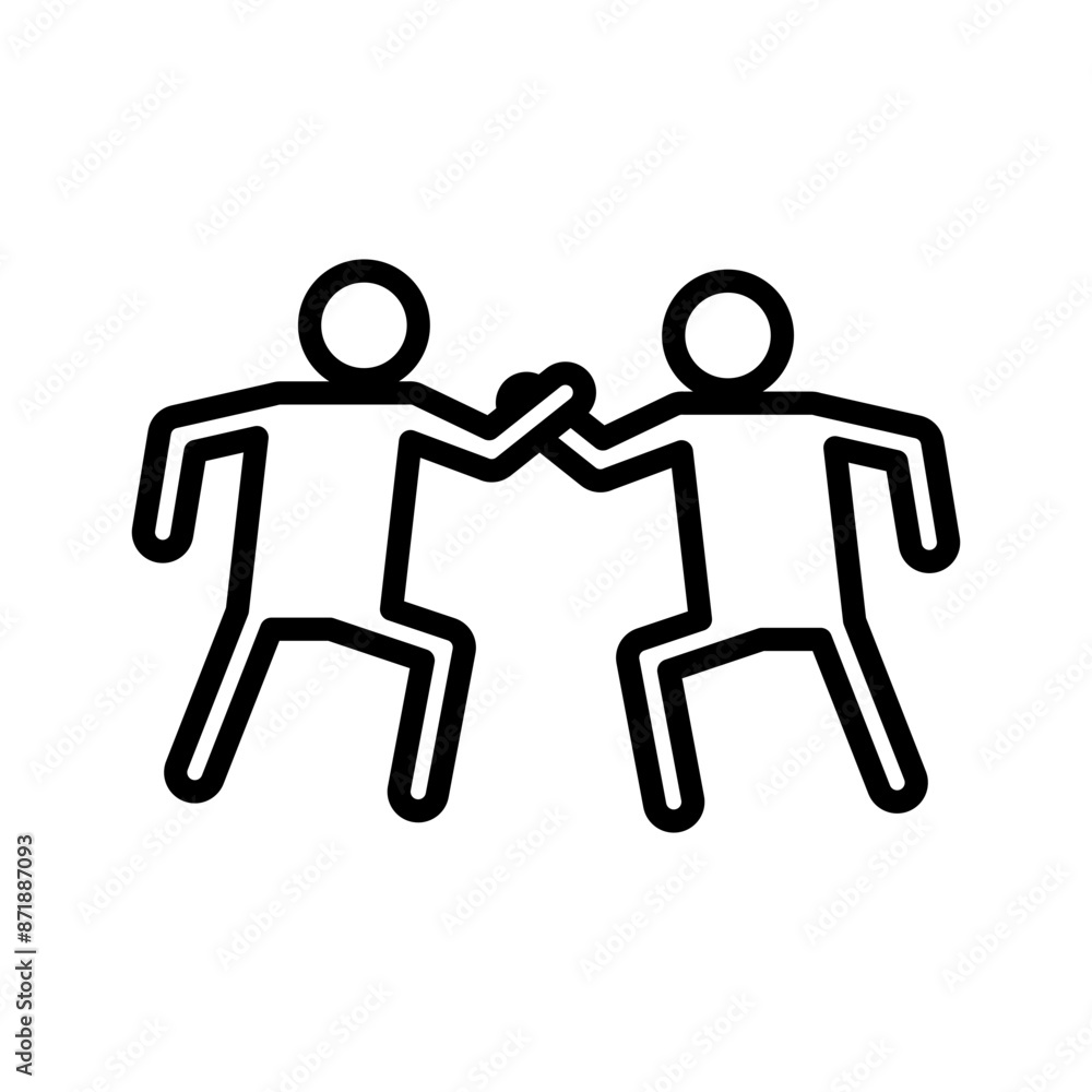 karate linear logo mark in black and white karate linear logo mark in black and white