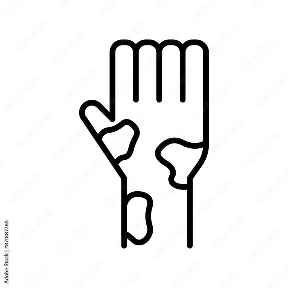 mottled skin linear logo mark in black and white mottled skin linear logo mark in black and white