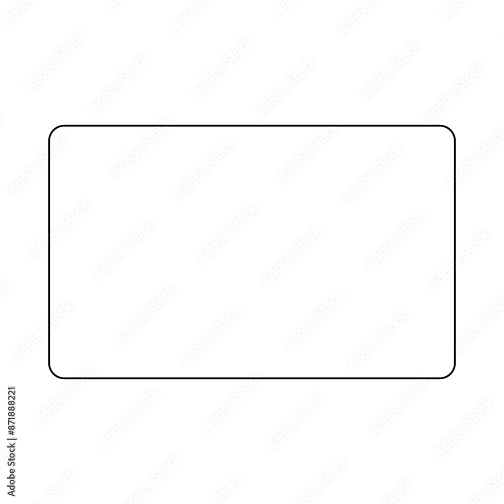 Rounded Rectangle Shape with copy space. Vector. Rounded Rectangle Shape with copy space. Vector.