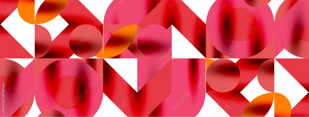 Metal color circles with shadows and other geometric elements composition for wallpaper, banner, background or landing Metal color circles with shadows and other geometric elements composition for wallpaper, banner, background or landing