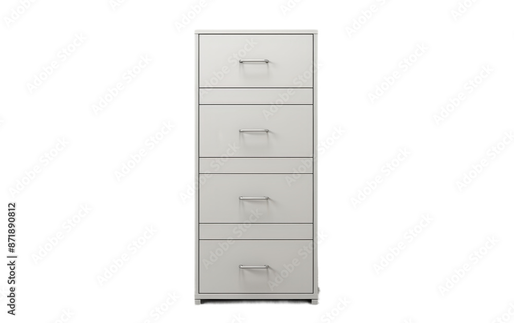 Large file cabinet with multiple drawers isolated on transparent background Large file cabinet with multiple drawers isolated on transparent background