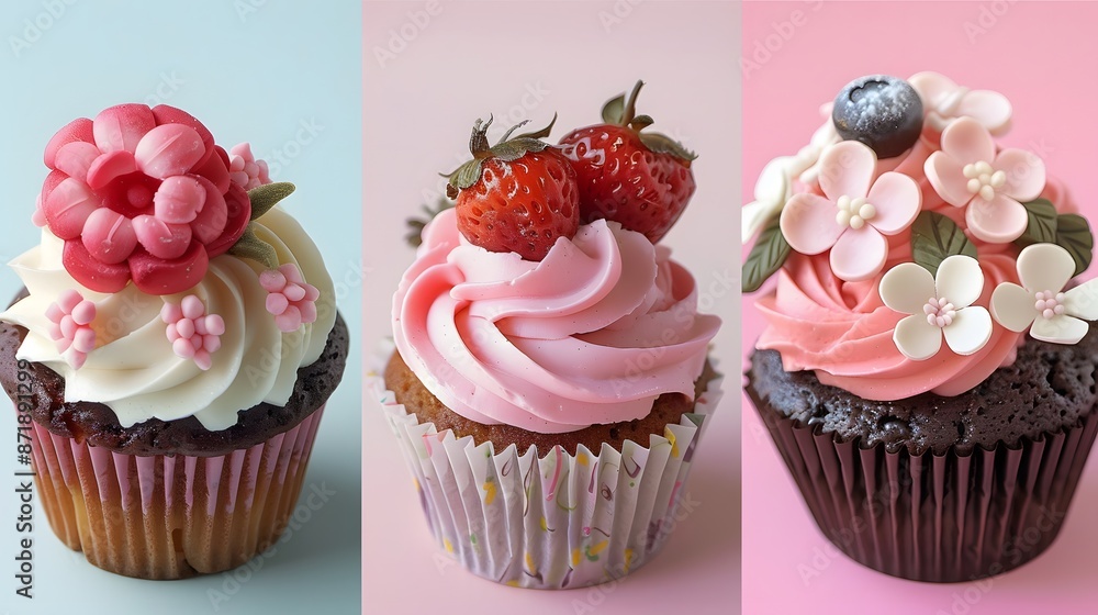 Cupcake and cookie design, Muffin dessert sweet and food theme. Cupcake and cookie design, Muffin dessert sweet and food theme.
