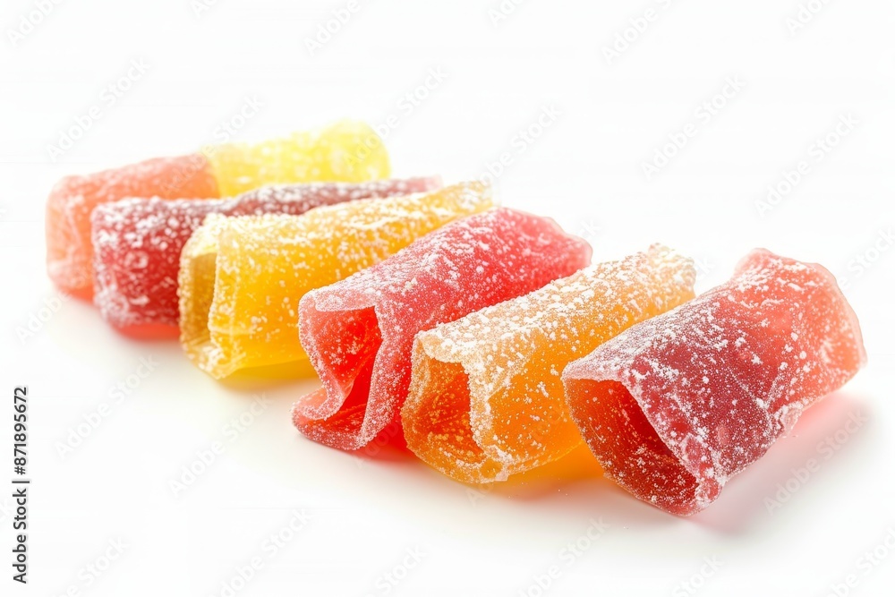 Fruit pastille on white background Fruit pastille on white background