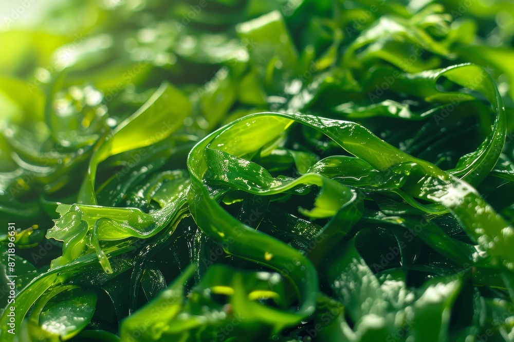 Fresh seaweed salad with delicious sea vegetables Fresh seaweed salad with delicious sea vegetables