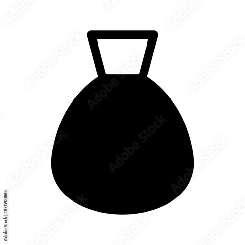 Trash Bag Icon Vector Symbol Design Illustration