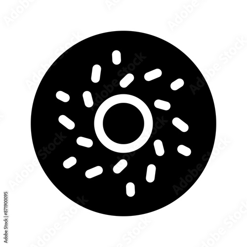 Doughnut Icon Vector Symbol Design Illustration