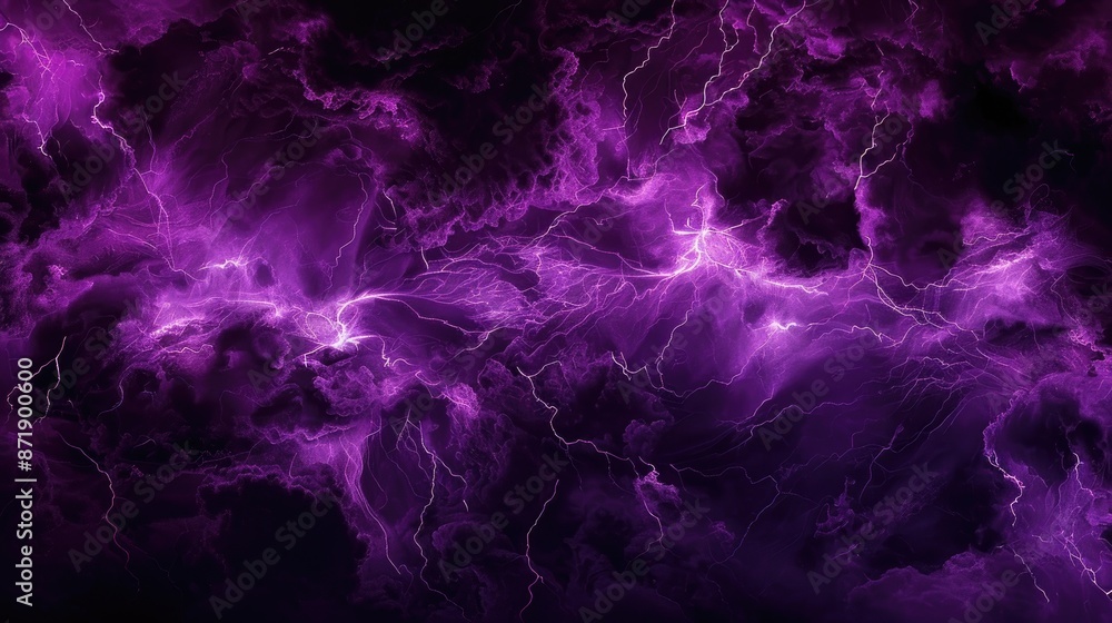 Obraz premium Electric Purple and Black banner background. PowerPoint and Business background.