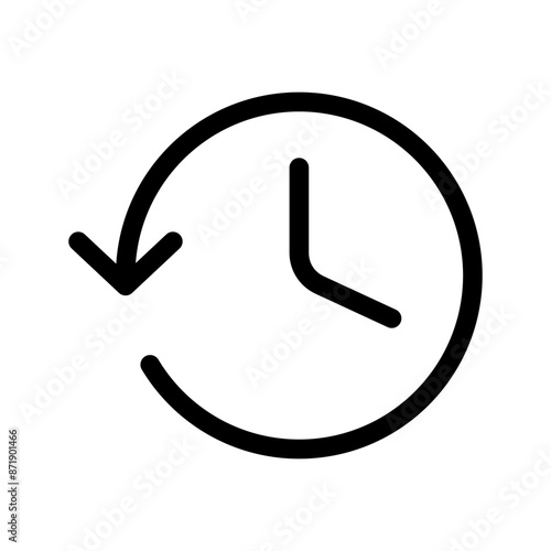 History Icon Vector Symbol Design Illustration